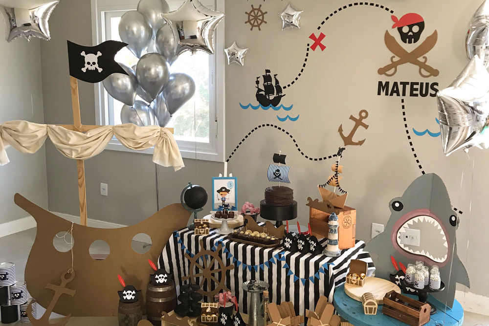 Как украсить комнату на день рождения в стиле Пираты